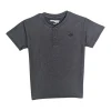 Gini And Jony Boys Grey Logo Cotton T-Shirt Half Sleeves