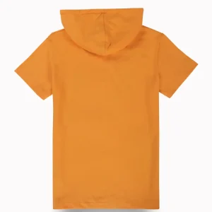 Gini And Jony Boys Mustard Graphic Print Cotton T-Shirt Half Sleeves