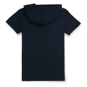 Gini & Jony Boys' Blue T-Shirt Knitshand-Wash Regular Fit