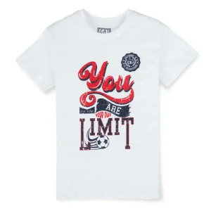 Gini & Jony Boys' Blue T-Shirt Knitshand-Wash Regular Fit