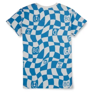 Gini & Jony Boys' Blue T-Shirt Knitshand-Wash Regular Fit