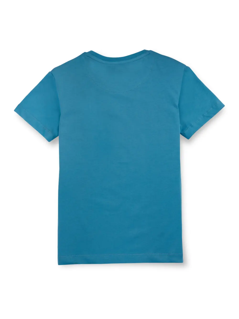 Gini & Jony Boys' Blue T-Shirt Knitshand-Wash Regular Fit