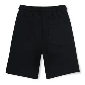 Gini And Jony Boys Black Graphic Print Cotton Bermuda Elasticated