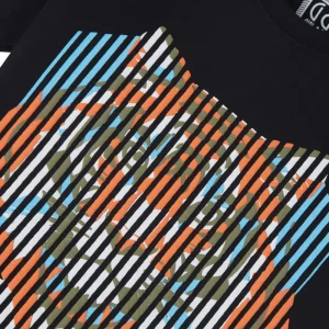 Gini & Jony Boys' Blue T-Shirt Knitshand-Wash Regular Fit