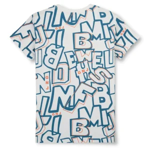 Gini & Jony Boys' Blue T-Shirt Knitshand-Wash Regular Fit