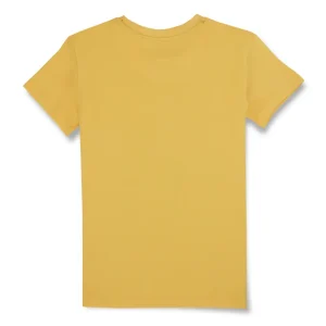 Gini And Jony Boys Yellow Tropical Print Cotton T-Shirt Half Sleeves