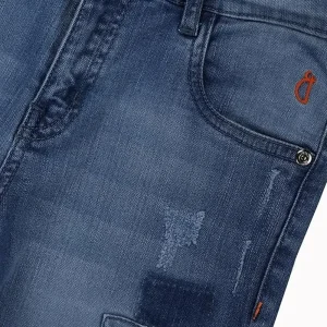 Gini And Jony Boys Blue Washed Denim Fixed Waist Bermuda