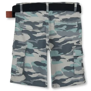 Gini And Jony Boys Multicolor Camouflage Cotton Bermuda Elasticated