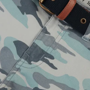 Gini And Jony Boys Multicolor Camouflage Cotton Bermuda Elasticated