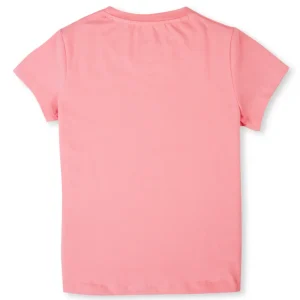 Gini And Jony Girls Cotton Round Neck Half Sleeves Knits Top