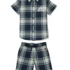 Gini & Jony Boys Multicolor Solid Cotton Co-Ordinate Set