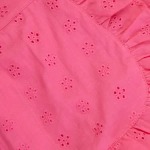 Gini And Jony Girls Pink Eyelet Cotton Skort Elasticated