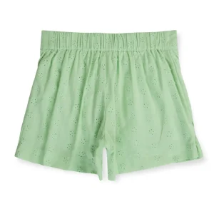 Gini And Jony Girls Green Eyelet Cotton Skort Elasticated