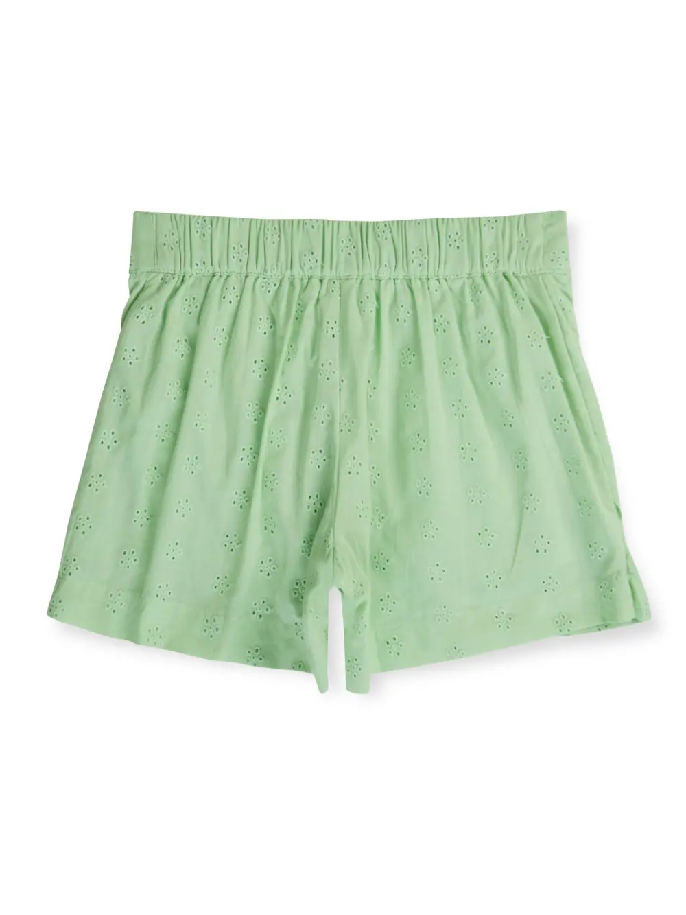 Gini And Jony Girls Green Eyelet Cotton Skort Elasticated