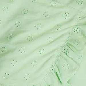 Gini And Jony Girls Green Eyelet Cotton Skort Elasticated