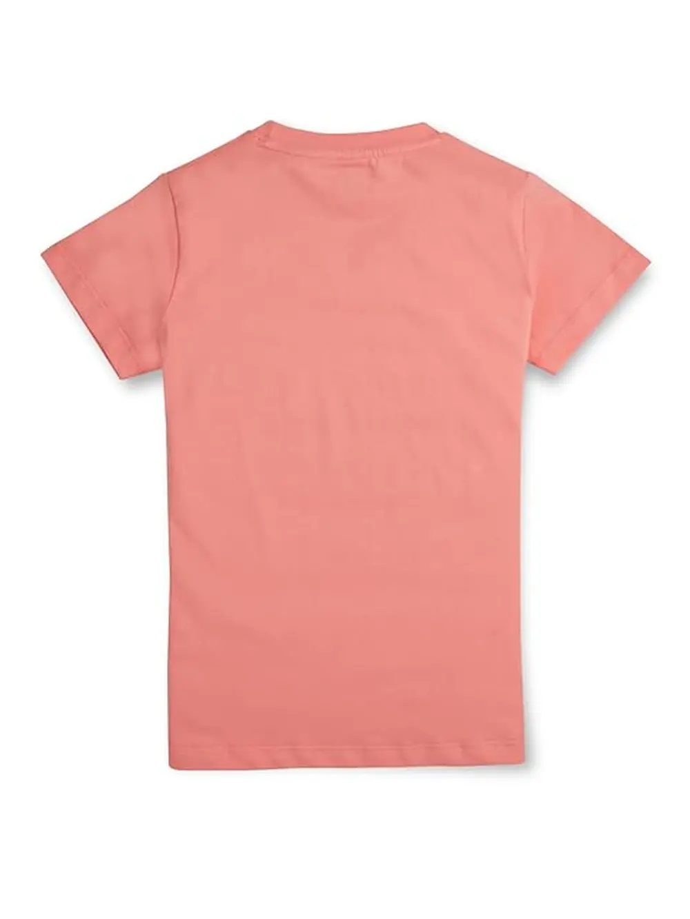 Gini & Jony Girls Pink Cotton Printed Round Neck Half Sleeves Knits Top