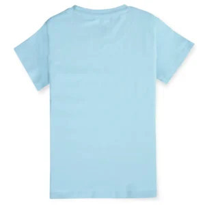 Gini And Jony Girls Blue Graphic Print Cotton Knits Top Half Sleeves 9-10 Years