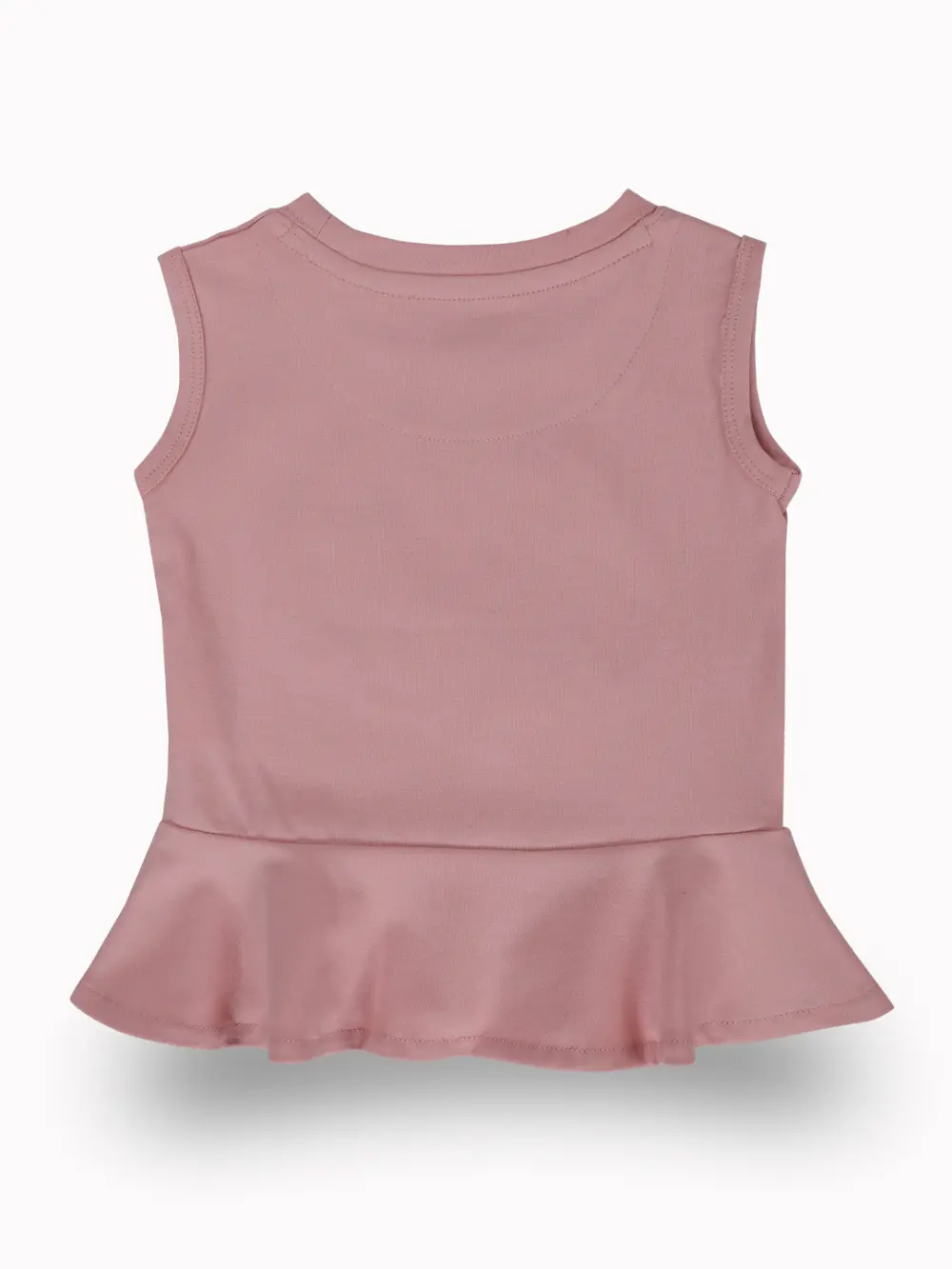 Gini And Jony Girls Pink Graphic Print Cotton Knits Top Sleeveless 9-10 Years