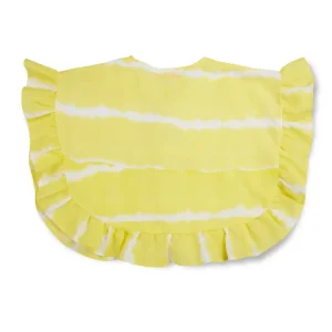 Gini And Jony Girls Yellow Abstract Cotton Woven Top Half Sleeves 9-10 Years