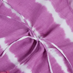 Gini And Jony Girls Purple Abstract Cotton Woven Top Half Sleeves 9-10 Years