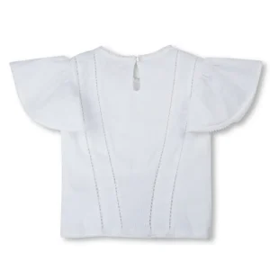 Gini And Jony Girls Cotton Round Neck Half Sleeves Knits Top