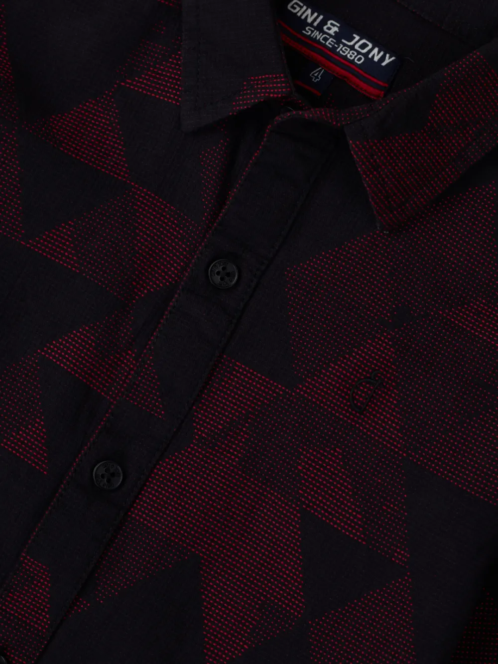 Gini And Jony Boys Solid Cotton Shirt