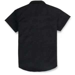 Gini & Jony Boys Black Cotton Abstract Print Collared Neck Half Sleeve Shirt