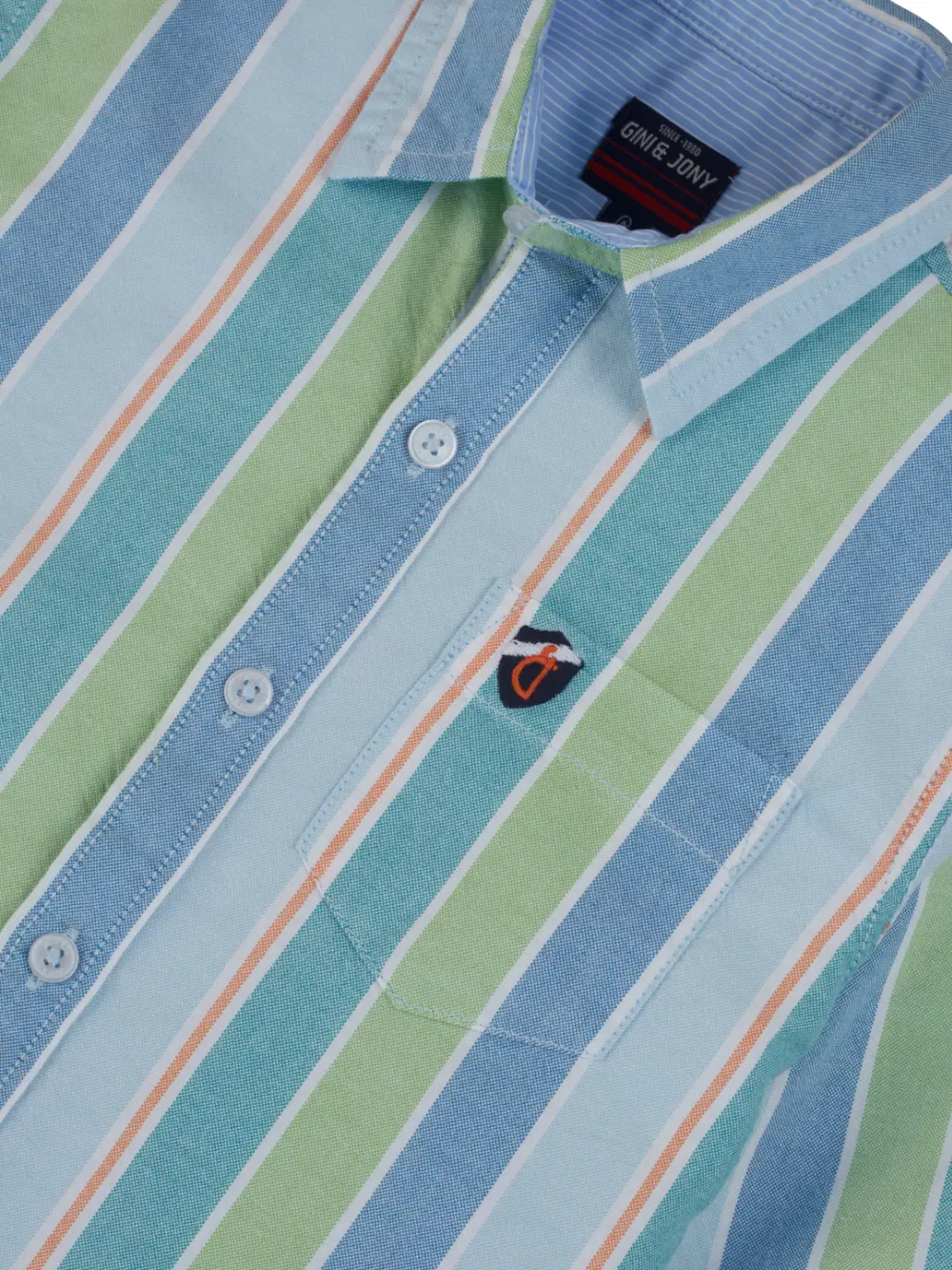 Gini And Jony Boys Solid Cotton Shirt