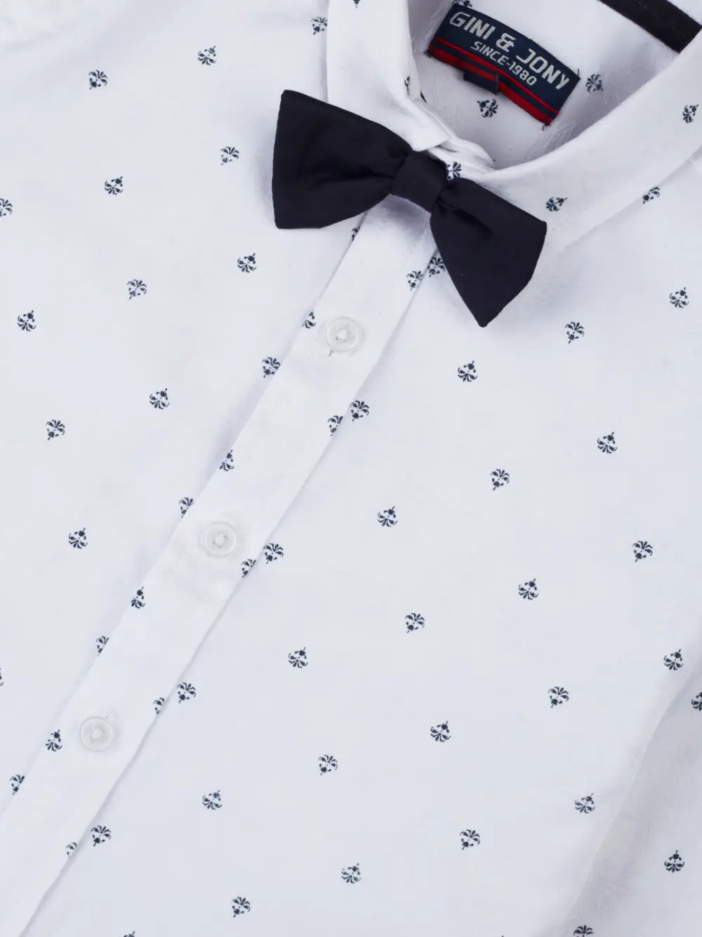 Gini And Jony Boys Solid Cotton Shirt