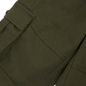 Gini And Jony Boys Olive Solid Cotton Trouser Elasticated