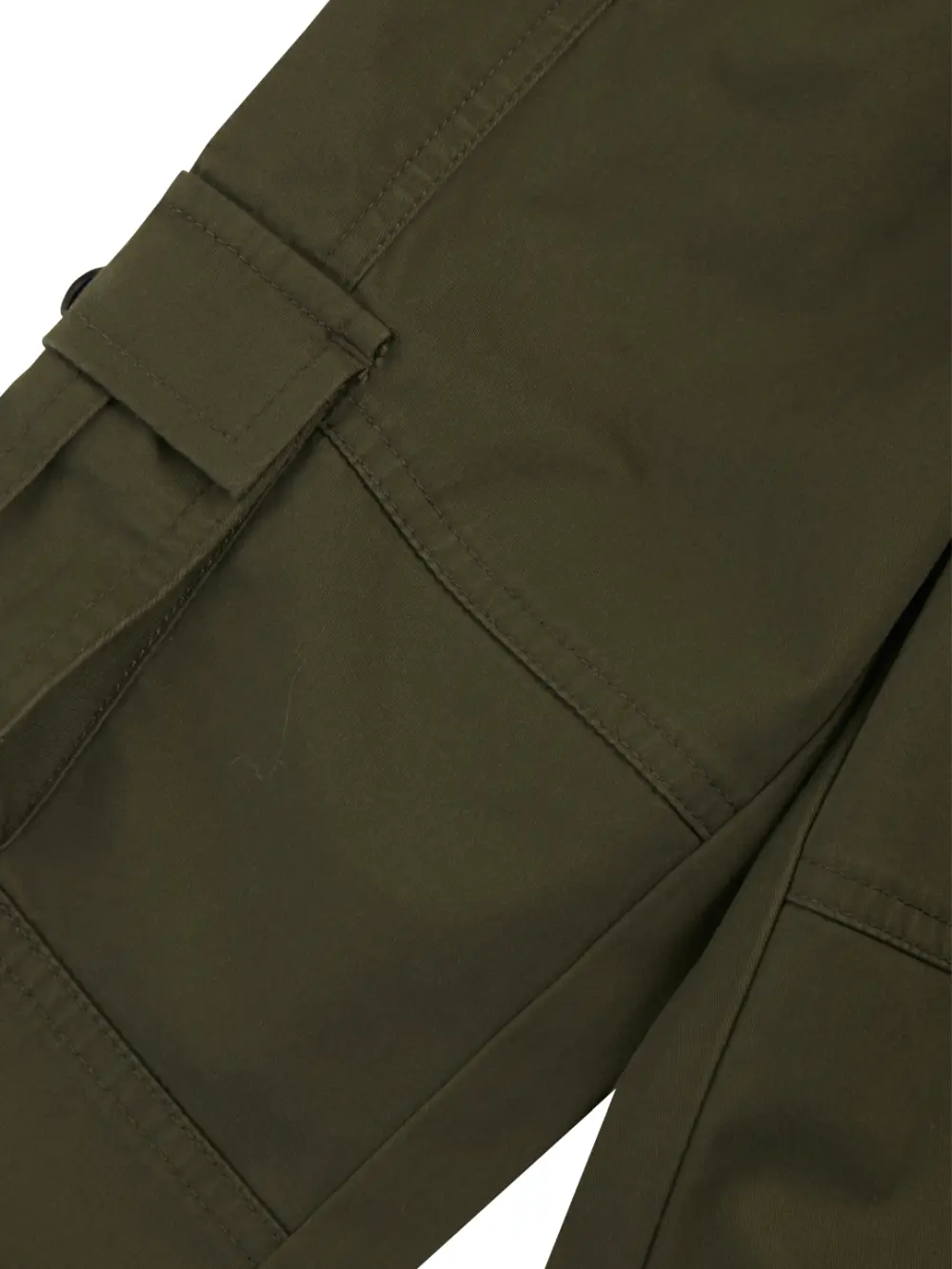 Gini And Jony Boys Olive Solid Cotton Trouser Elasticated