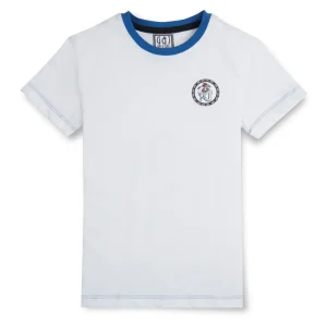 Gini & Jony Boys' Blue T-Shirt Knitshand-Wash Regular Fit