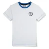 Gini & Jony Boys' Blue T-Shirt Knitshand-Wash Regular Fit