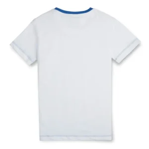 Gini & Jony Boys' Blue T-Shirt Knitshand-Wash Regular Fit