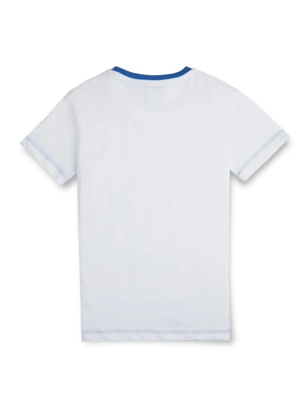 Gini & Jony Boys' Blue T-Shirt Knitshand-Wash Regular Fit