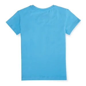 Gini & Jony Boys' Blue T-Shirt Knitshand-Wash Regular Fit