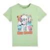 Gini And Jony Boys Green Graphic Print Cotton T-Shirt Half Sleeves