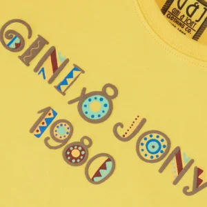 Gini & Jony Baby Boys Typography, Printed Cotton Blend Regular T Shirt