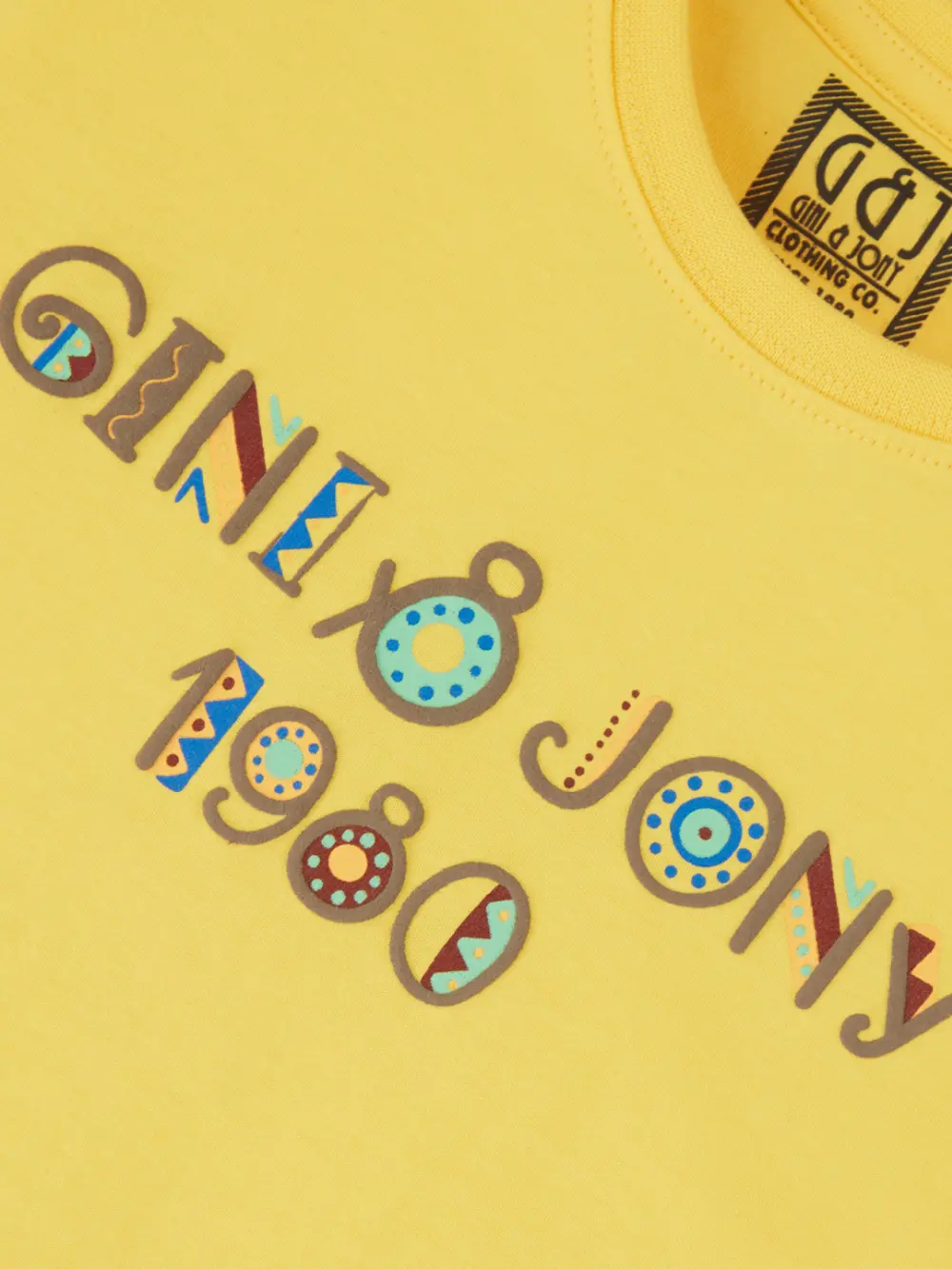Gini & Jony Baby Boys Typography, Printed Cotton Blend Regular T Shirt