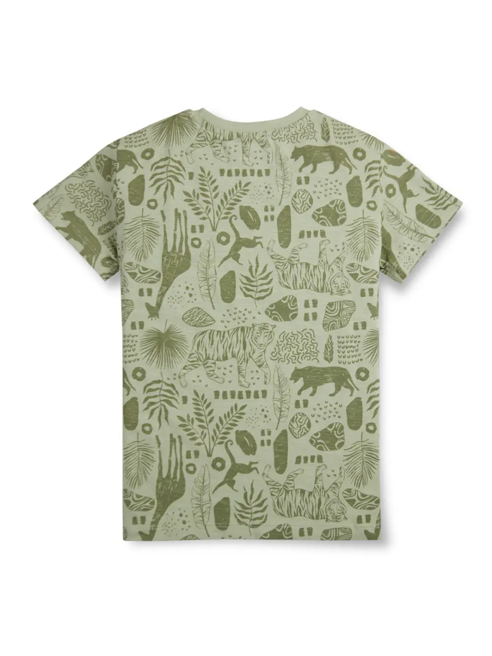 Gini & Jony Boys' Blue T-Shirt Knitshand-Wash Regular Fit