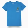 Gini And Jony Boys Blue Graphic Print Cotton T-Shirt Half Sleeves