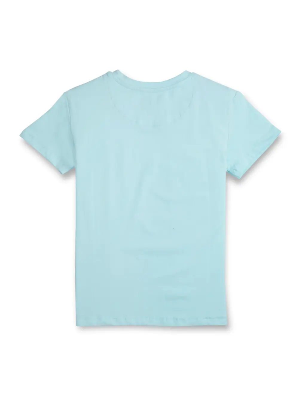 Gini & Jony Boys' Blue T-Shirt Knitshand-Wash Regular Fit