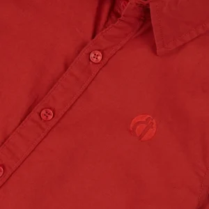 Gini And Jony Boys Red Solid Cotton Shirt Full Sleeves