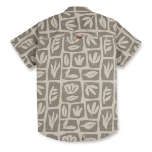Gini And Jony Boys Grey Tropical Print Cotton Shirt Half Sleeves