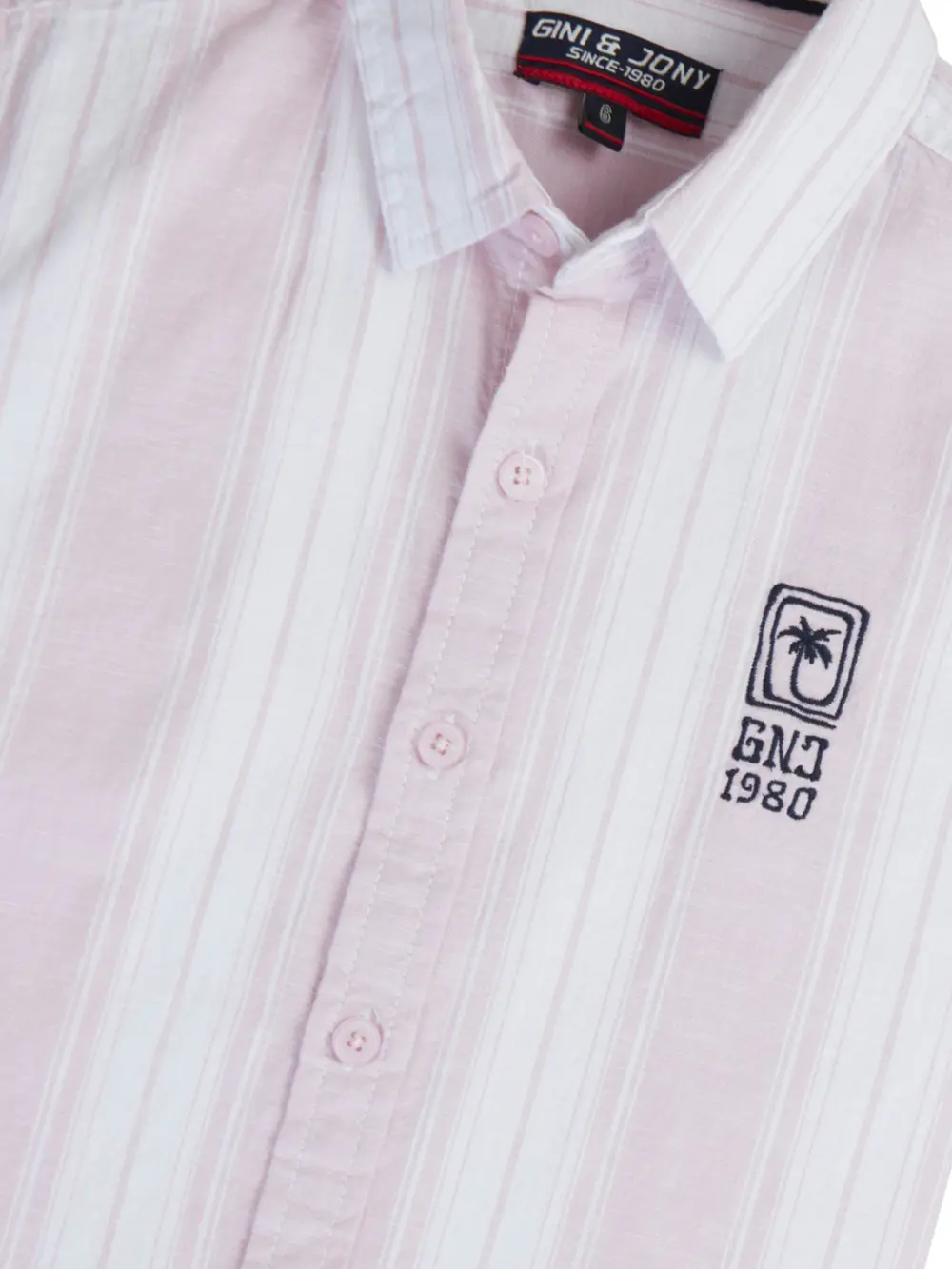 Gini And Jony Boys Solid Cotton Shirt