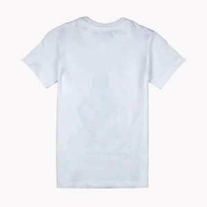 Gini And Jony Boys White Graphic Print Cotton T-Shirt Half Sleeves