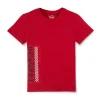 Gini And Jony Boys Red Graphic Print Cotton T-Shirt Half Sleeves