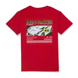 Gini And Jony Boys Red Graphic Print Cotton T-Shirt Half Sleeves