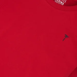Gini And Jony Boys Red Graphic Print Cotton T-Shirt Half Sleeves