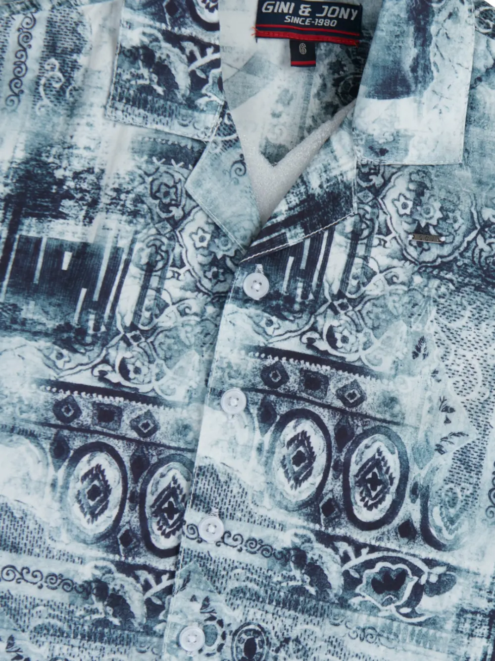Gini And Jony Boys Solid Cotton Shirt